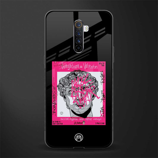 scribbled david michelangelo glass case for realme x2 pro image