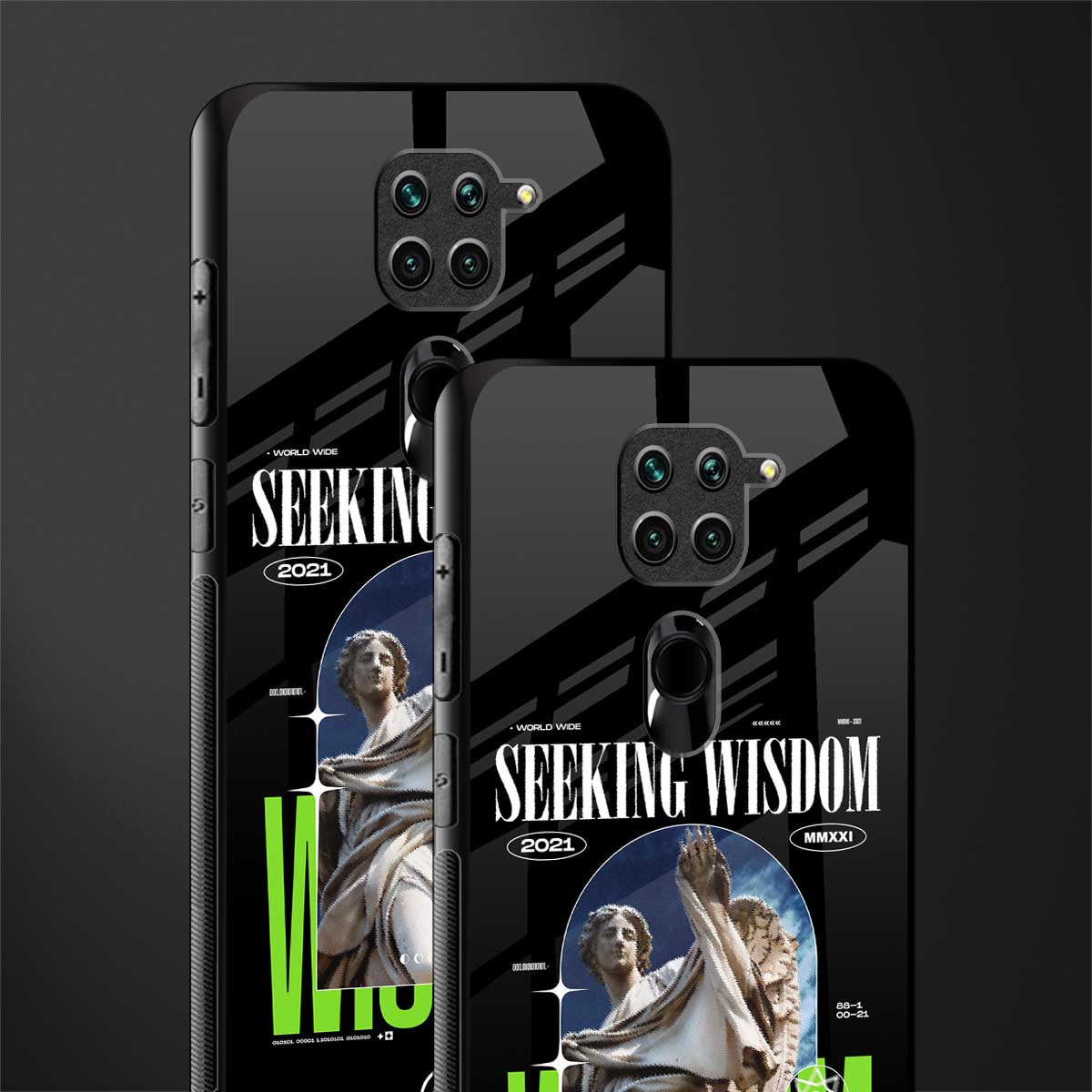 seeking wisdom glass case for redmi note 9 image-2