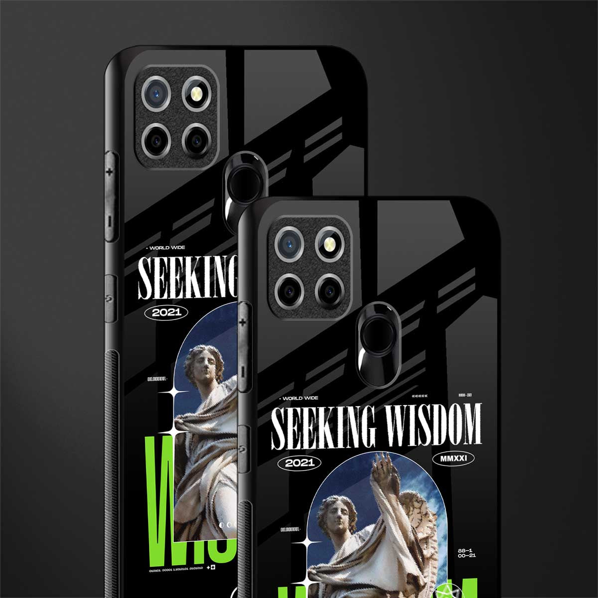 seeking wisdom glass case for realme narzo 30a image-2