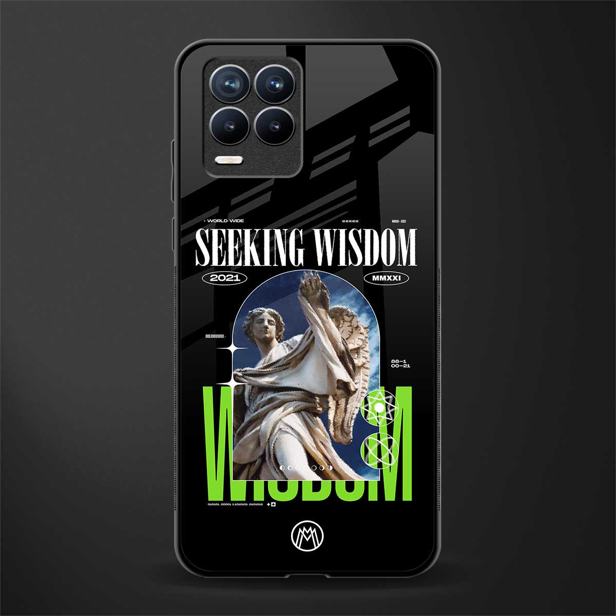 seeking wisdom glass case for realme 8 4g image