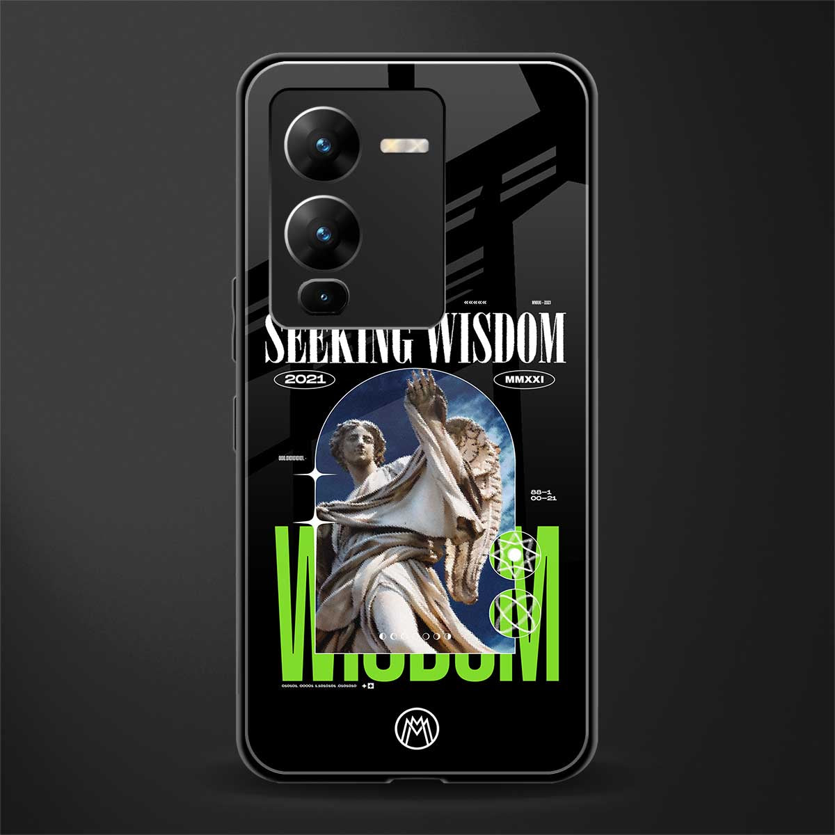 seeking wisdom back phone cover | glass case for vivo v25 pro 5g