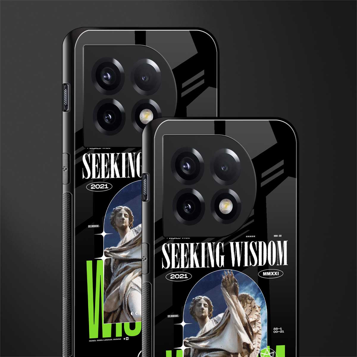 seeking wisdom back phone cover | glass case for oneplus 11