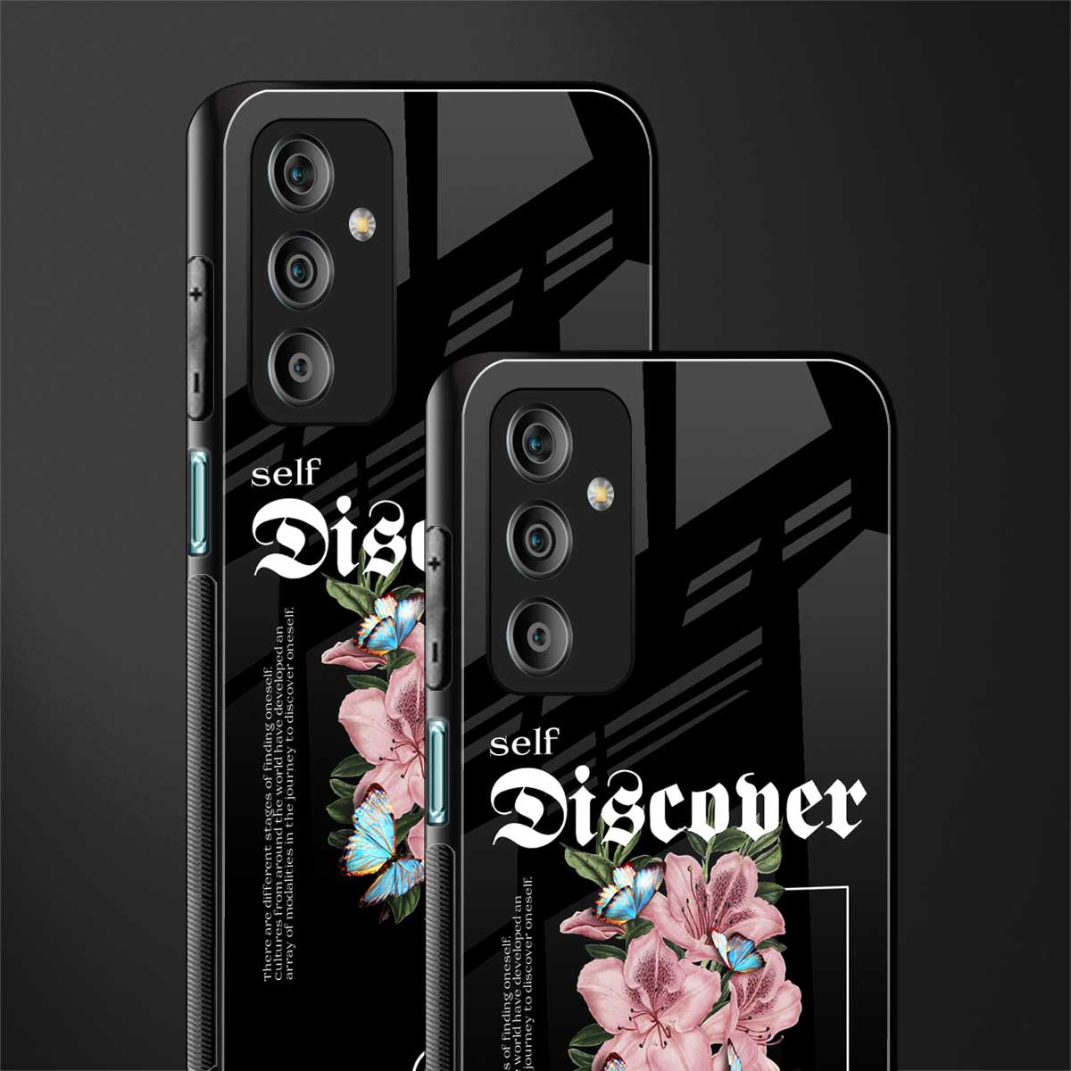 self discover back phone cover | glass case for samsung galaxy f23 5g