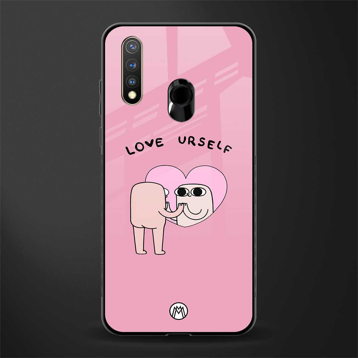 self love glass case for vivo u20 image