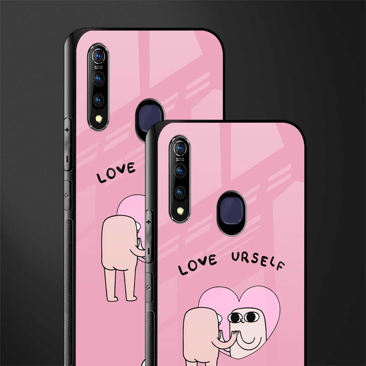 self love glass case for vivo z1 pro image-2