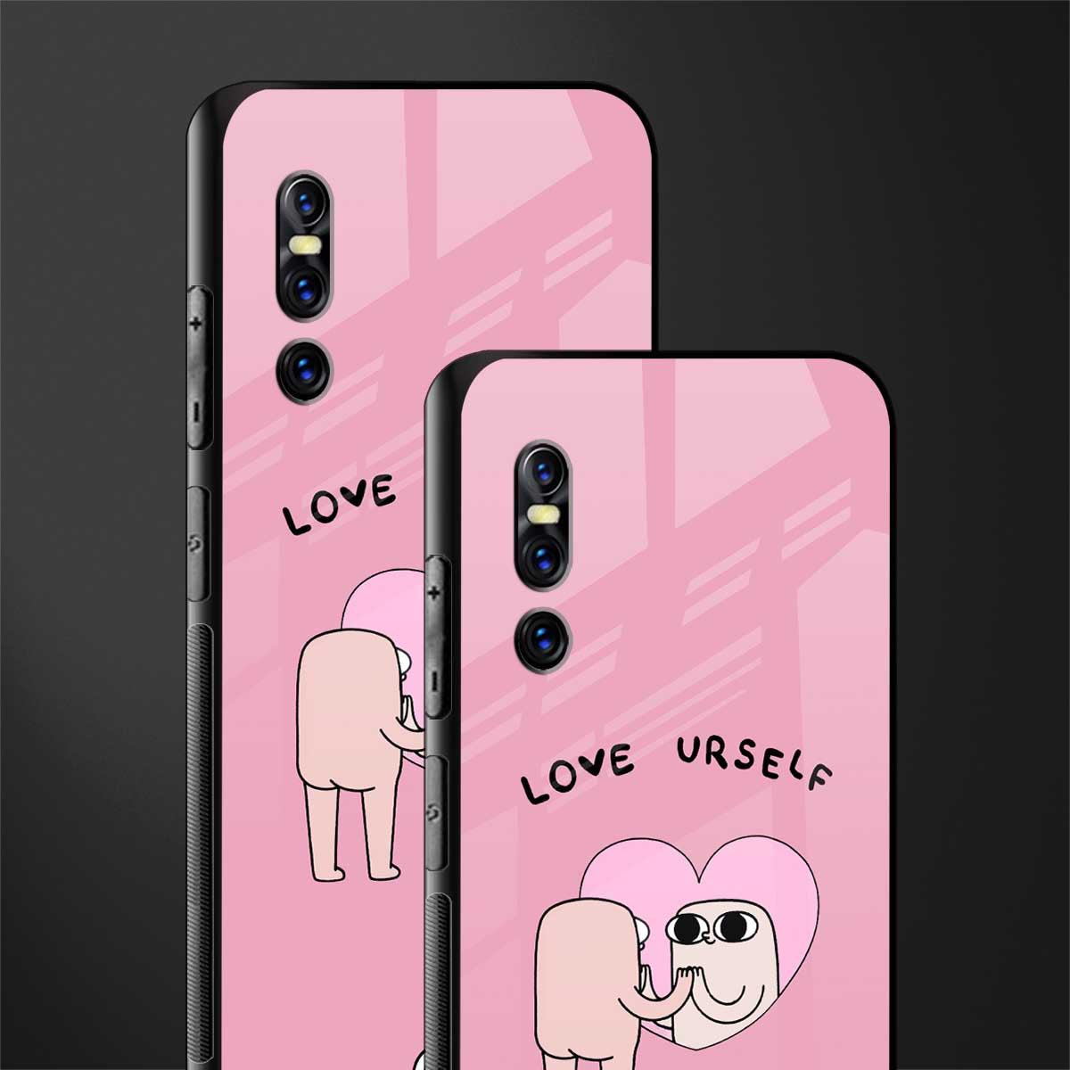 self love glass case for vivo v15 pro image-2