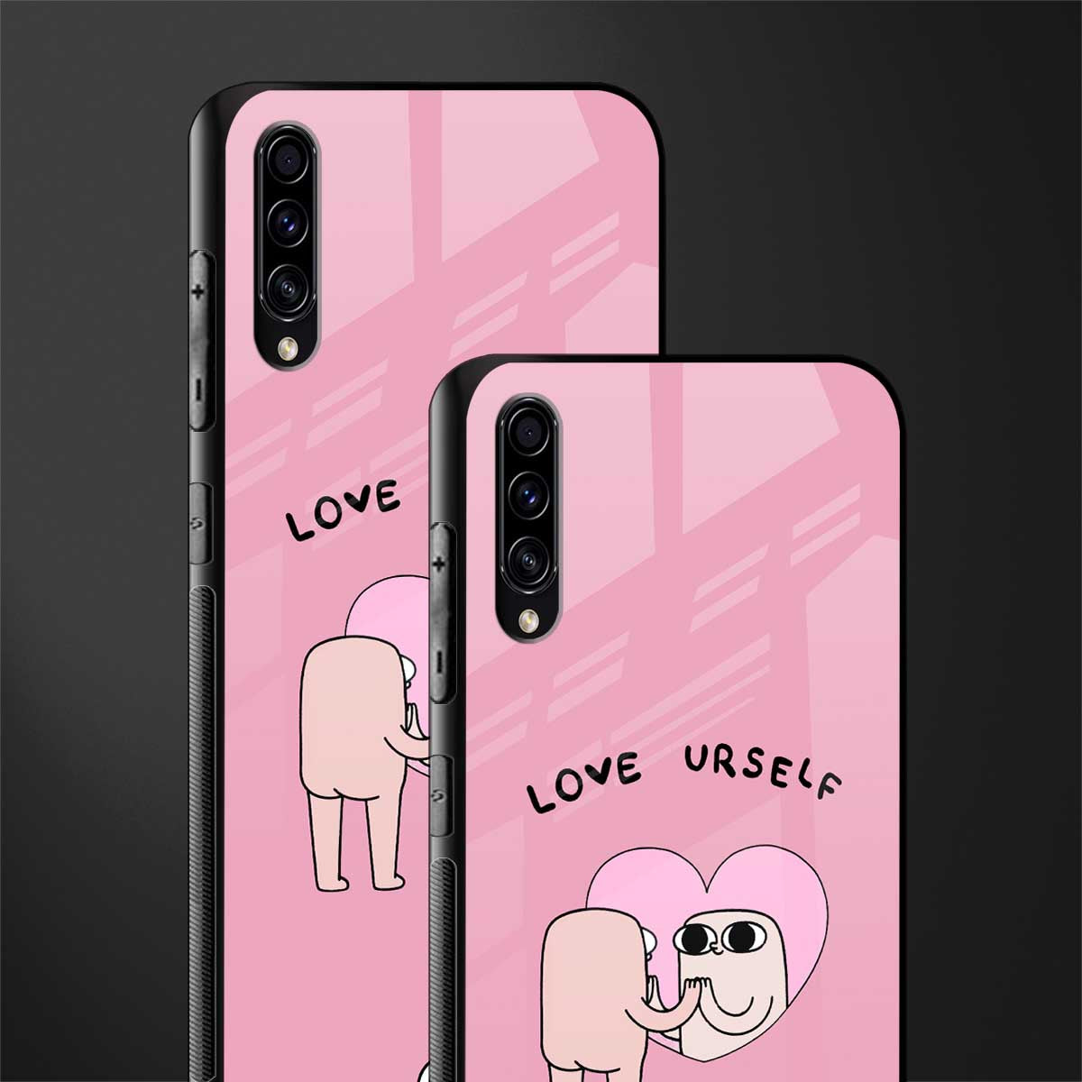 self love glass case for samsung galaxy a70 image-2