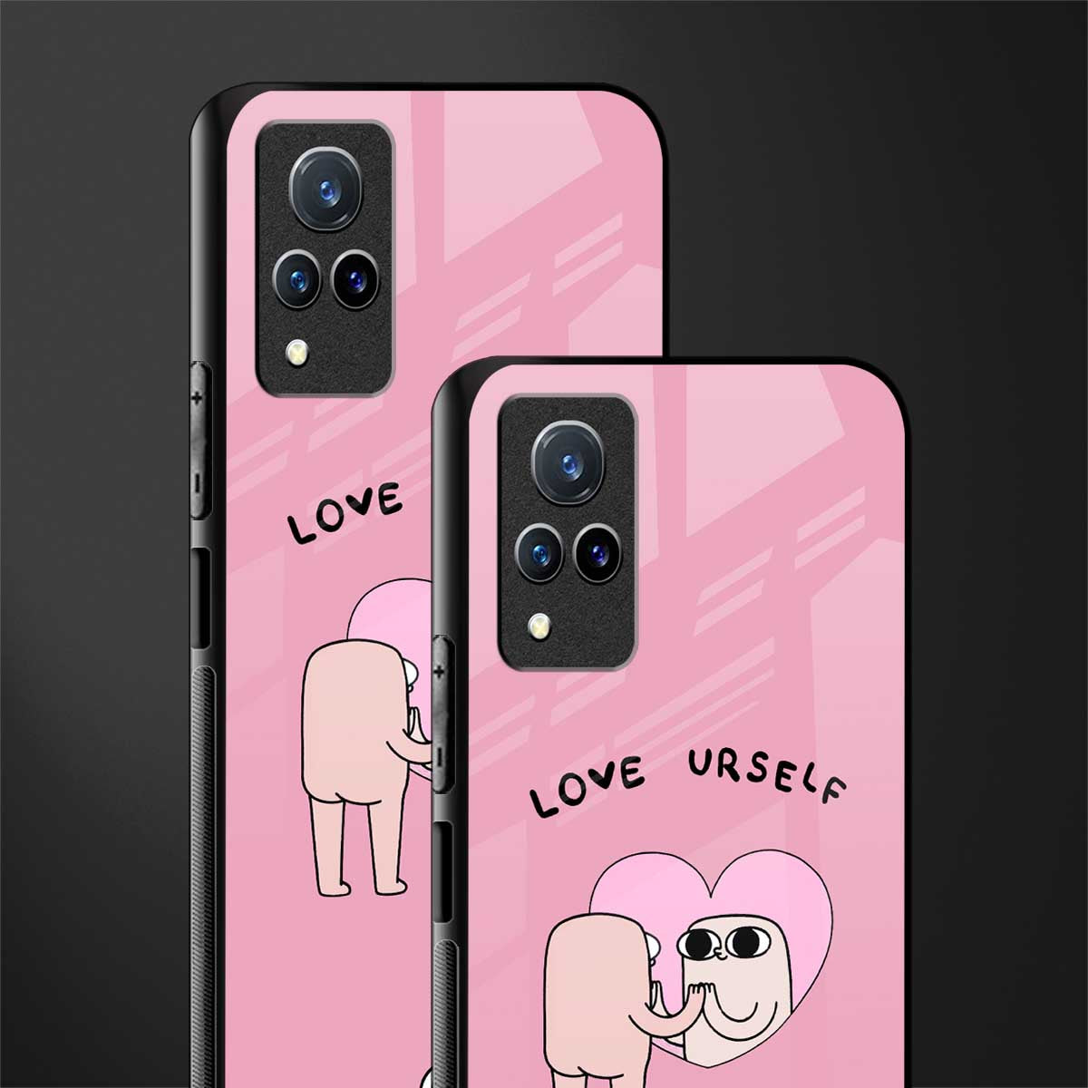 self love glass case for vivo v21 5g image-2