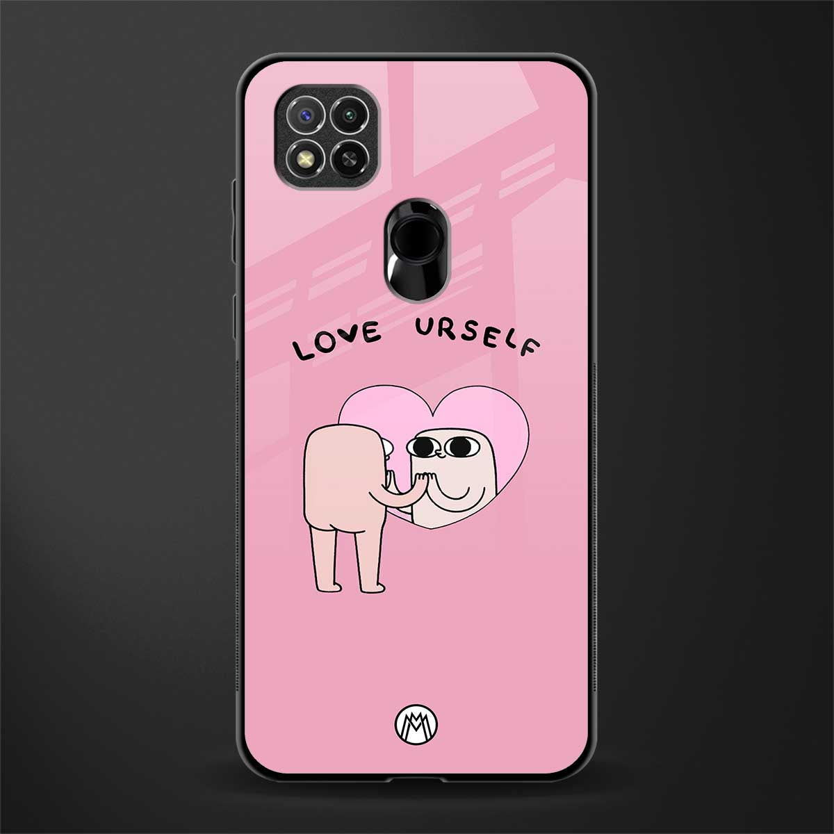 self love glass case for poco c31 image