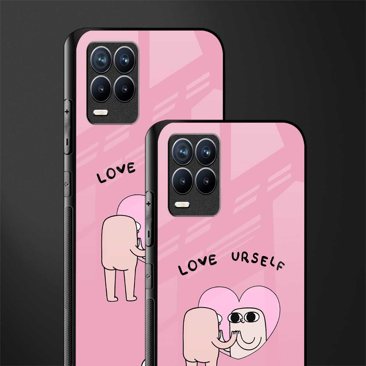 self love glass case for realme 8 4g image-2