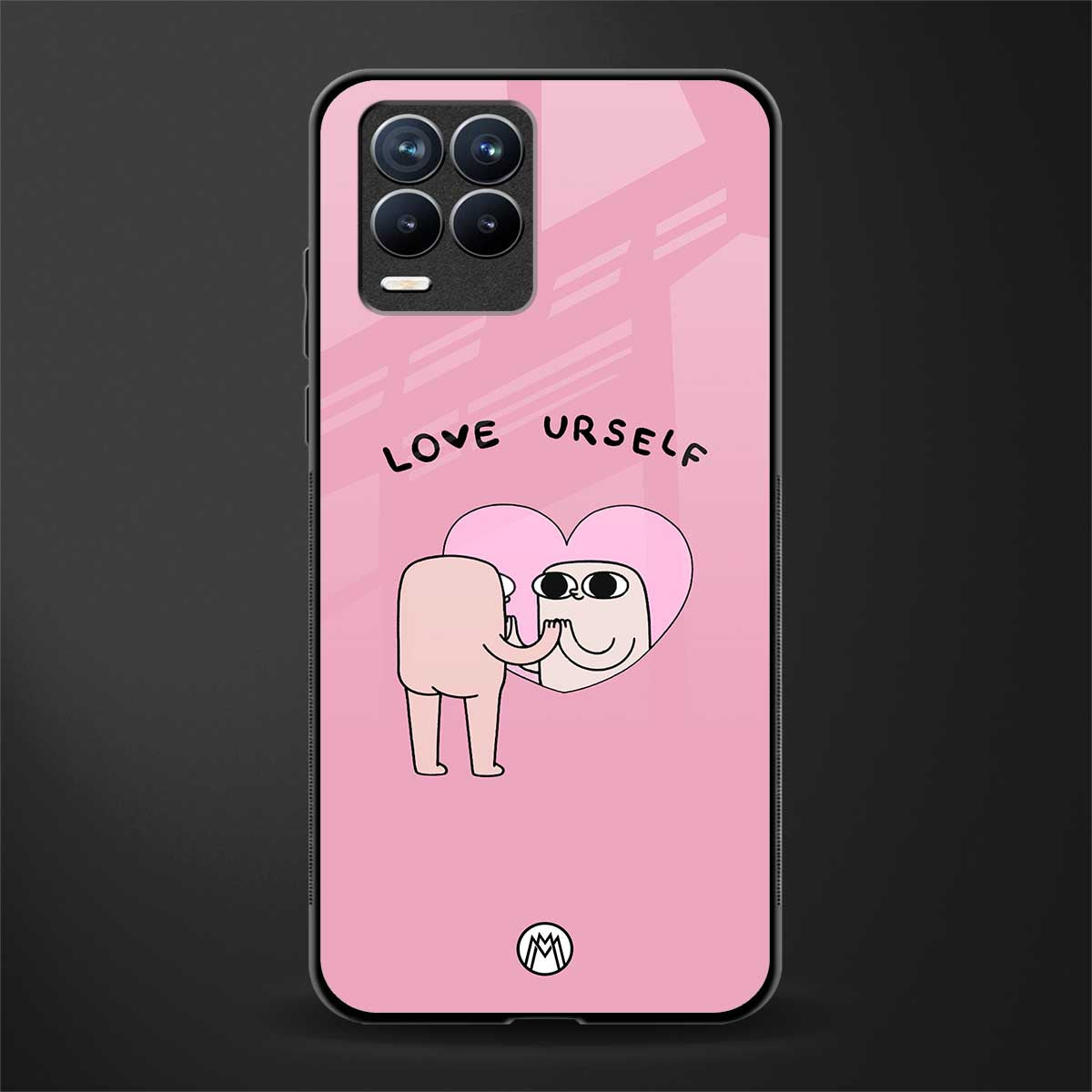 self love glass case for realme 8 4g image