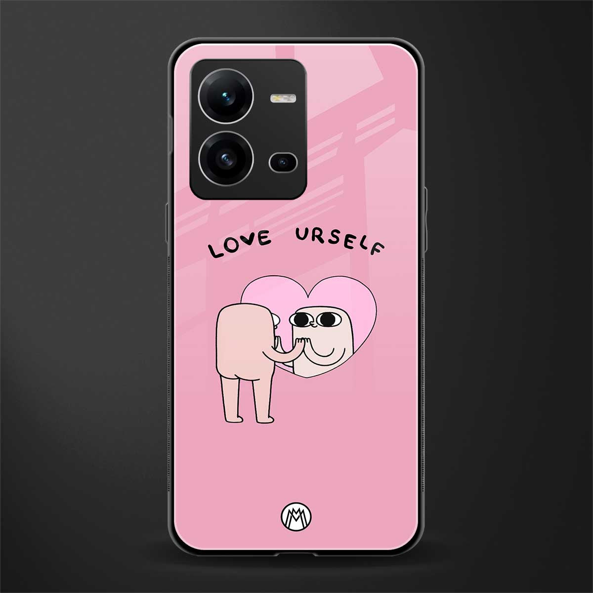 self love back phone cover | glass case for vivo v25-5g