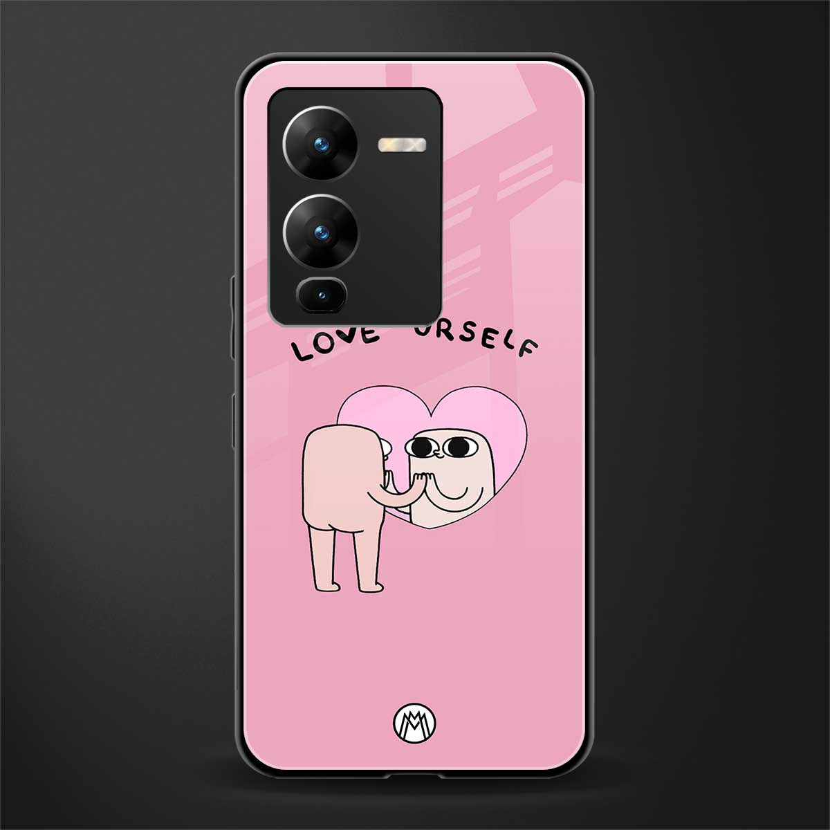 self love back phone cover | glass case for vivo v25 pro 5g
