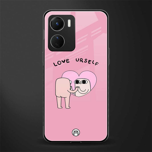self love back phone cover | glass case for vivo y16