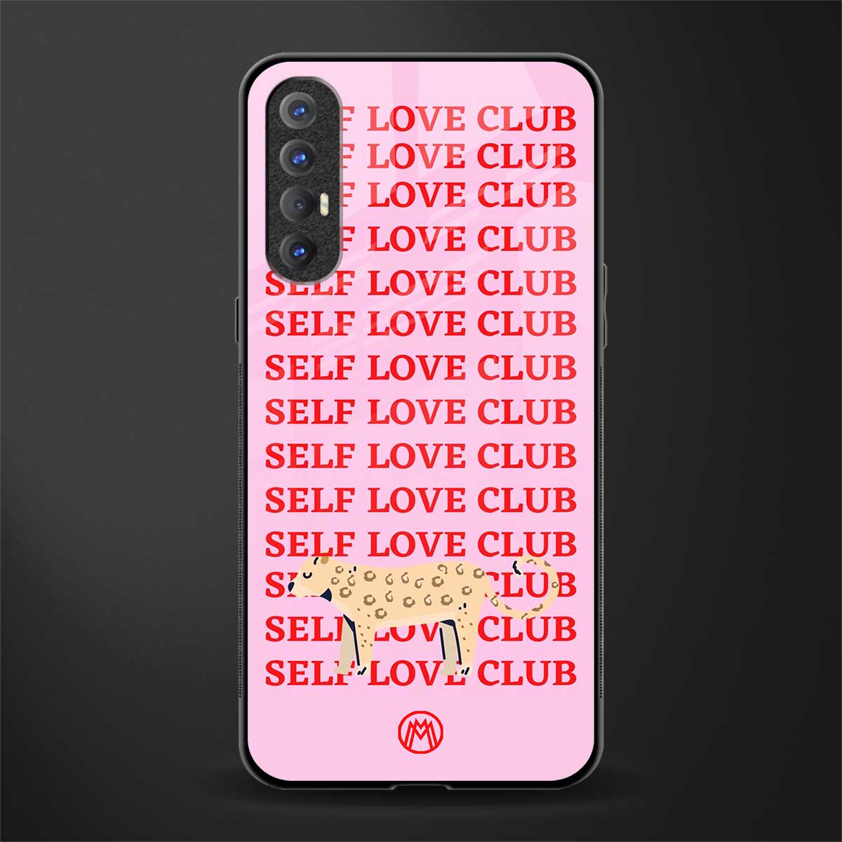 self love club glass case for oppo reno 3 pro image