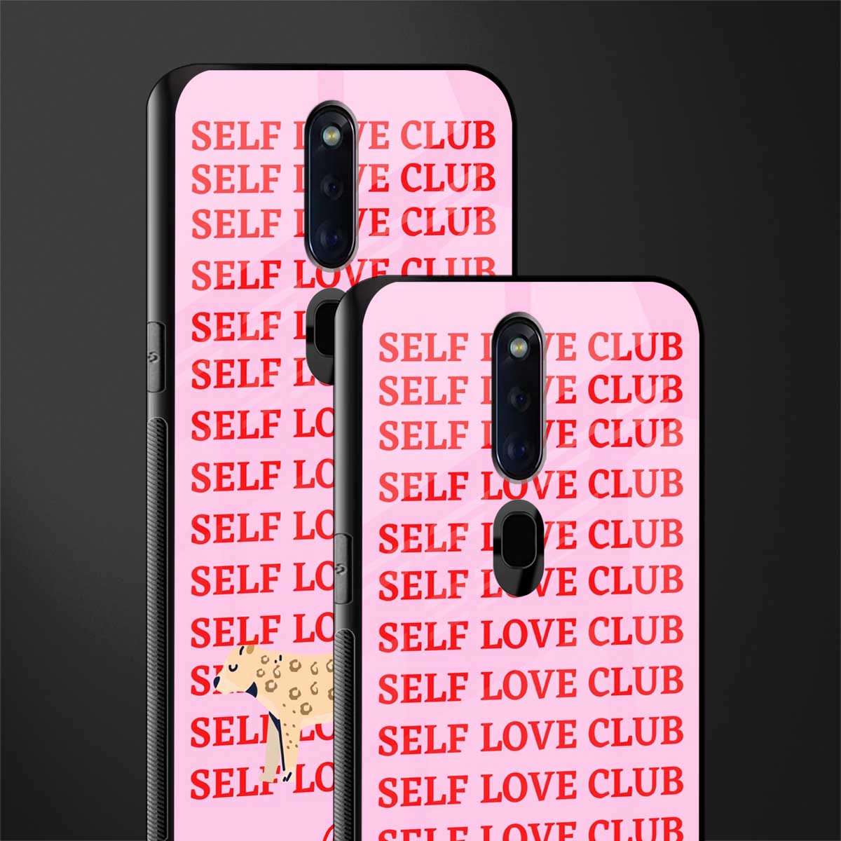 self love club glass case for oppo f11 pro image-2