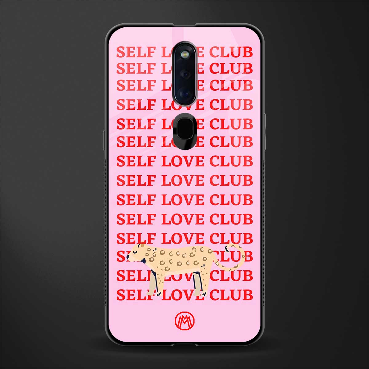 self love club glass case for oppo f11 pro image