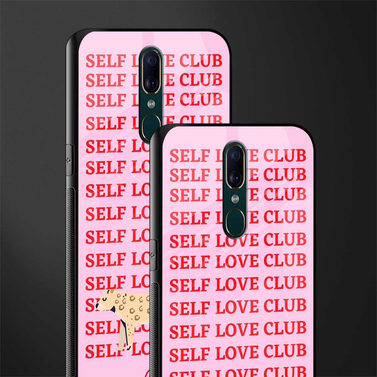 self love club glass case for oppo f11 image-2