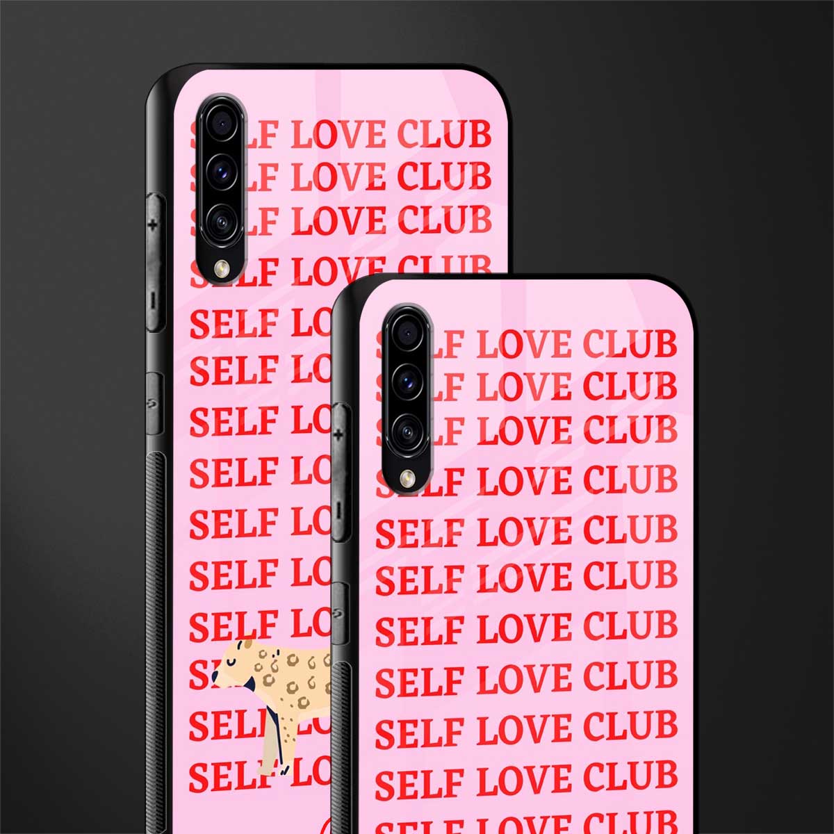 self love club glass case for samsung galaxy a70 image-2