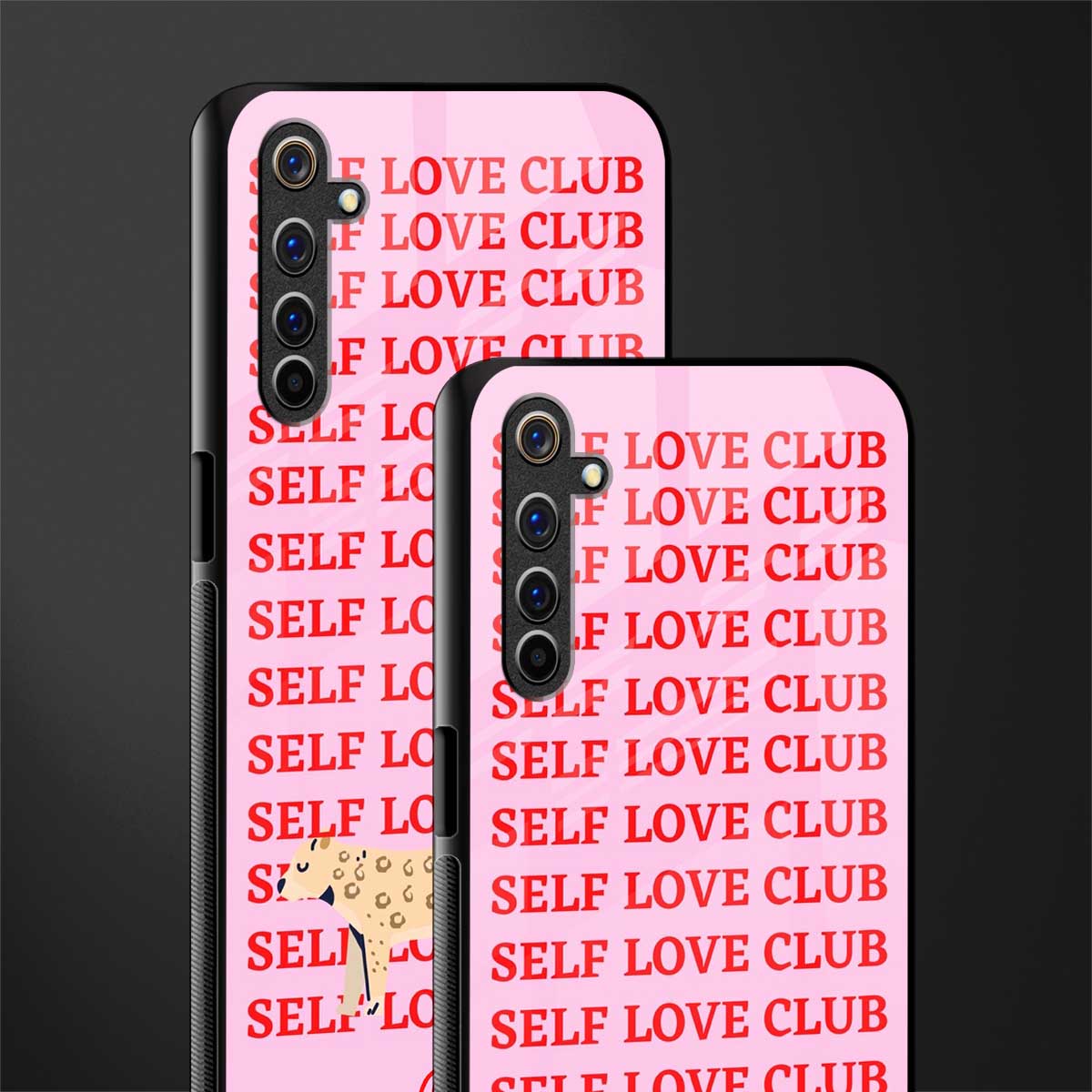 self love club glass case for realme 6i image-2