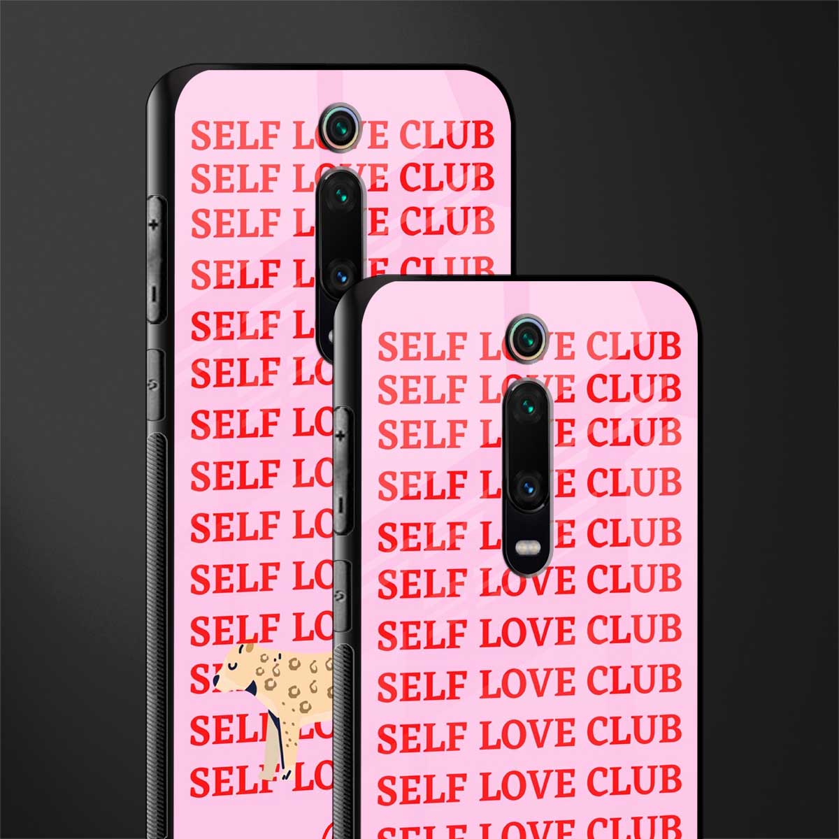self love club glass case for redmi k20 image-2