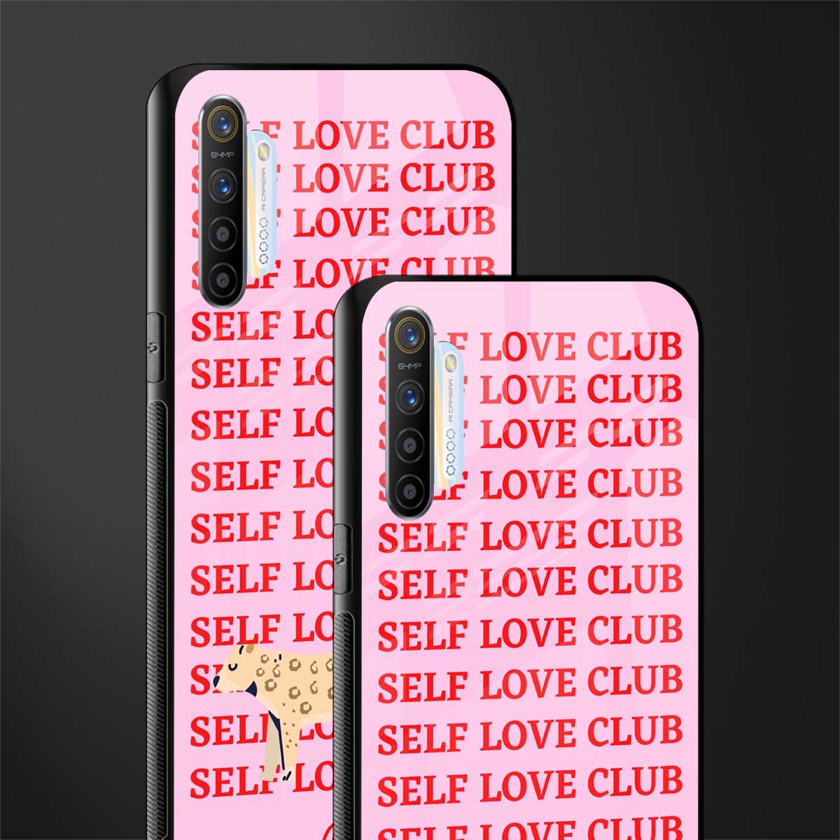 self love club glass case for realme x2 image-2