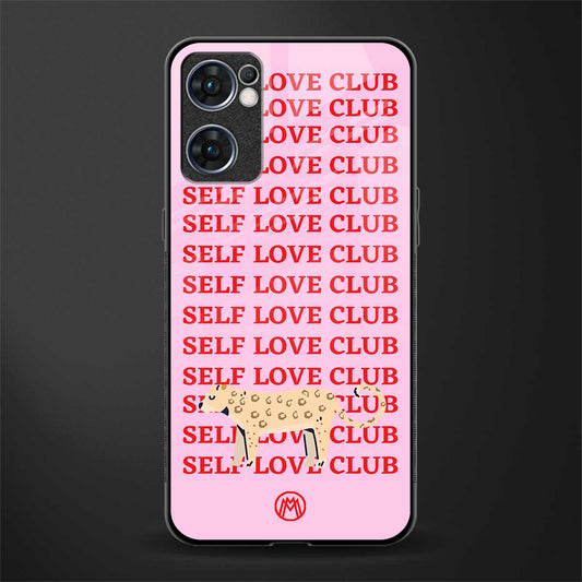 self love club glass case for oppo reno7 5g image