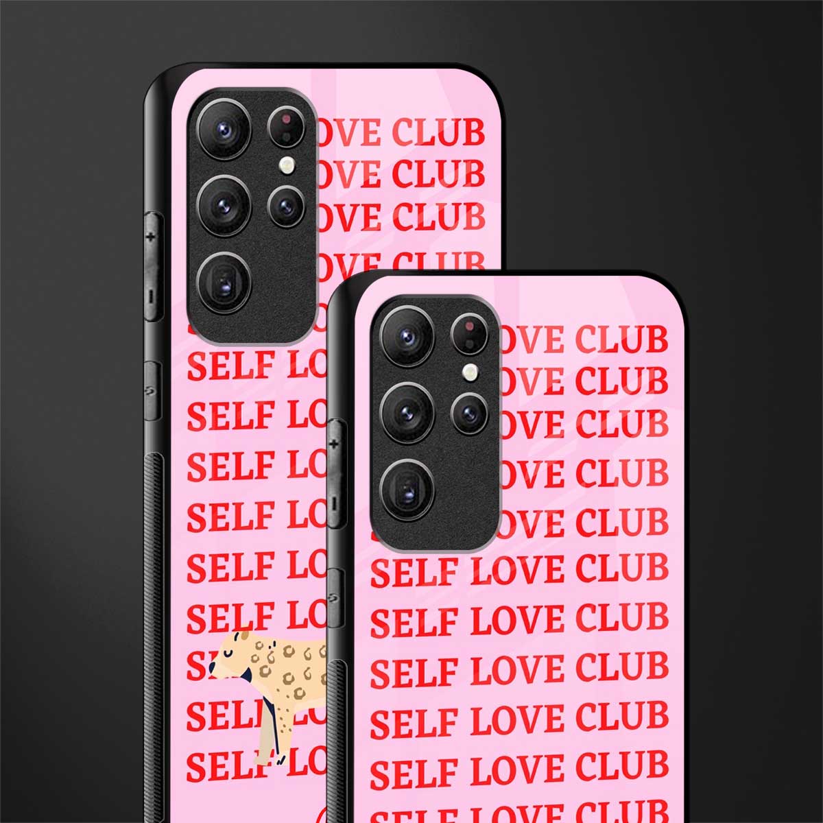 self love club glass case for samsung galaxy s21 ultra image-2