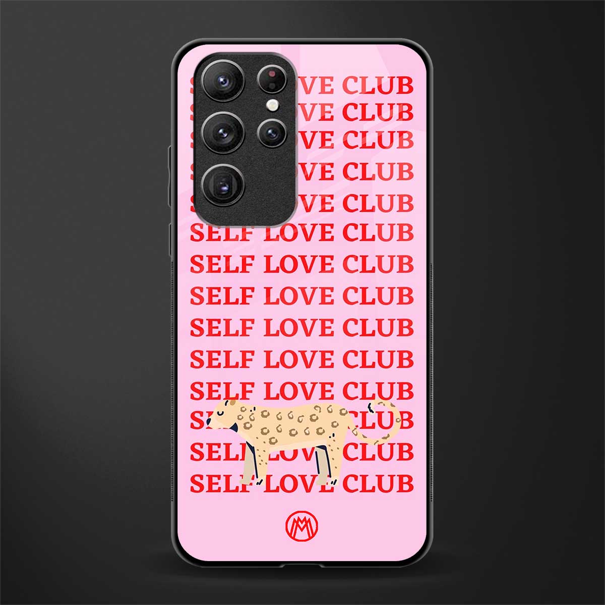 self love club glass case for samsung galaxy s21 ultra image