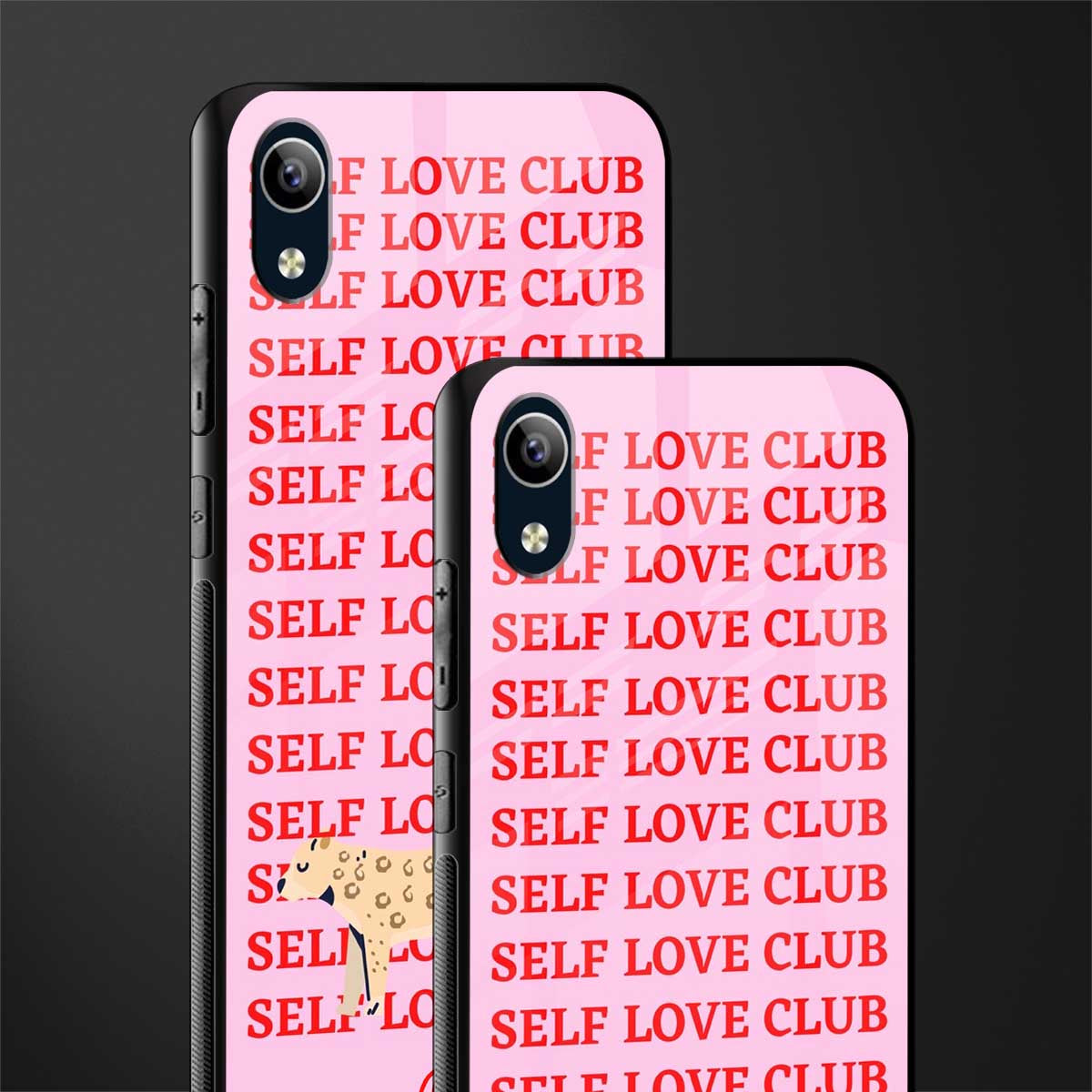 self love club glass case for vivo y90 image-2