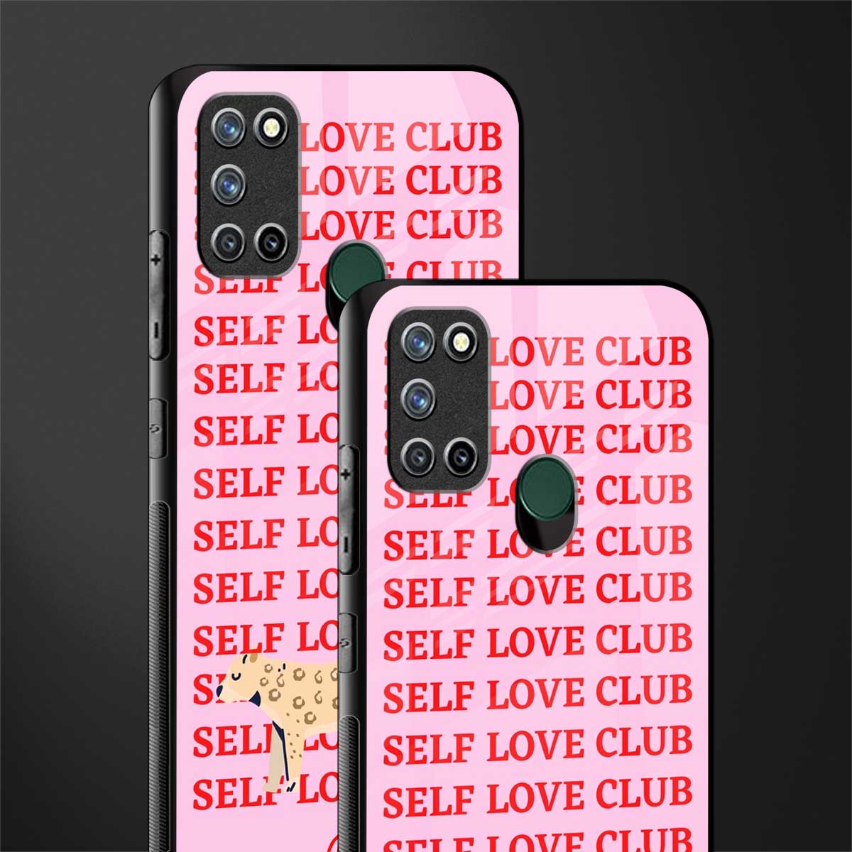 self love club glass case for realme 7i image-2