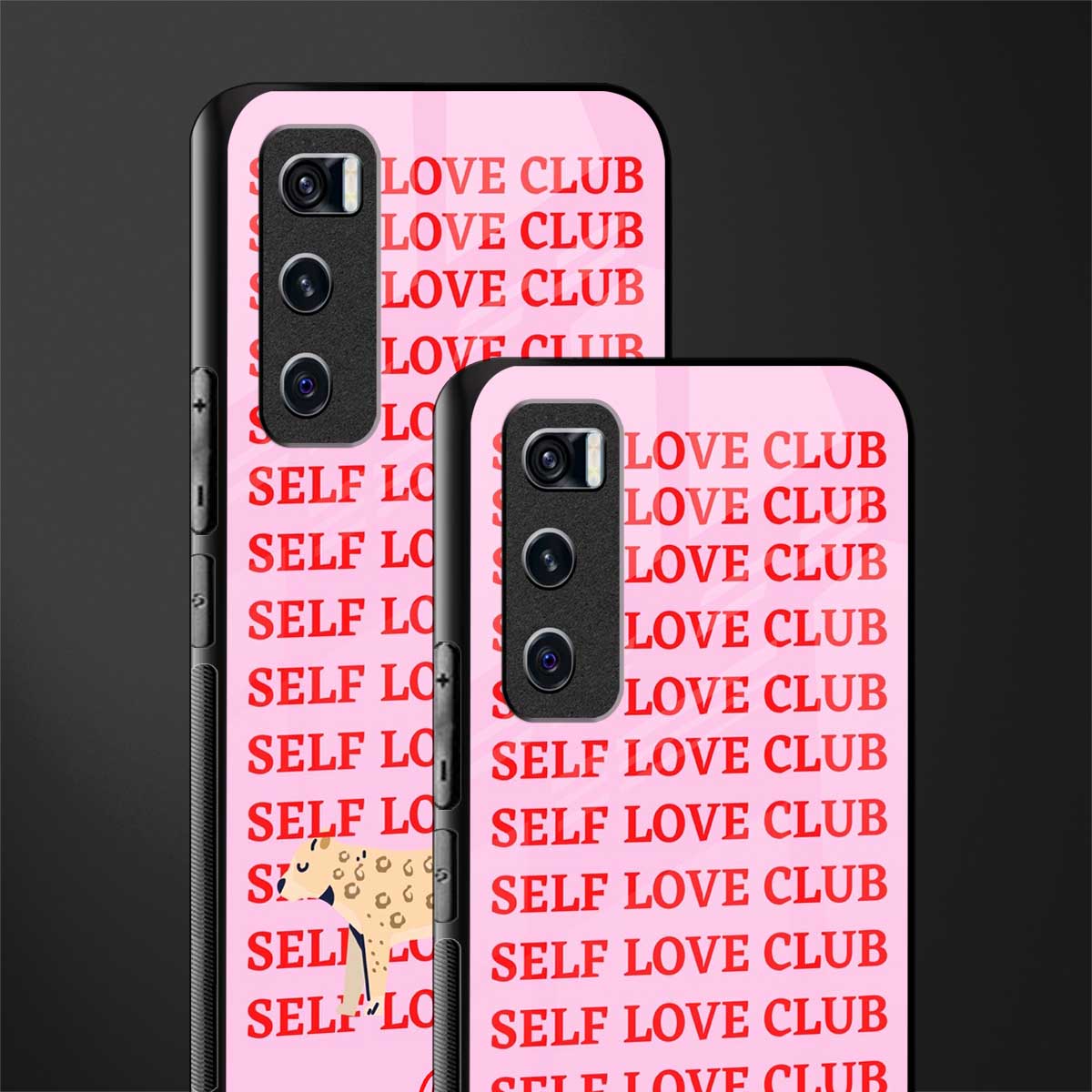 self love club glass case for vivo v20 se image-2
