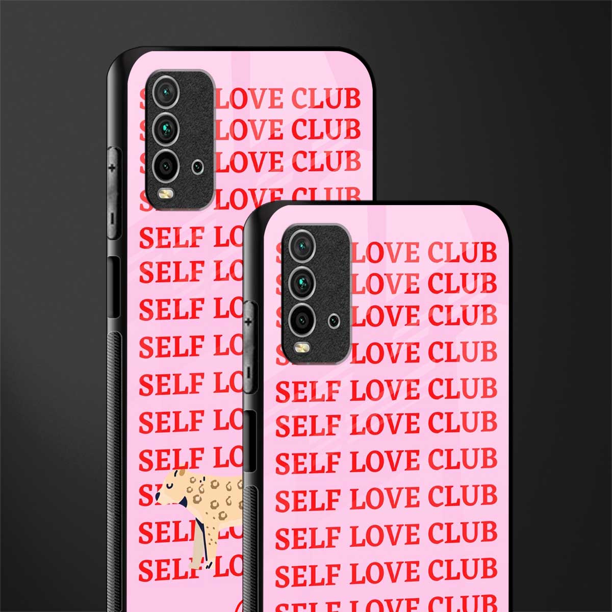 self love club glass case for redmi 9 power image-2