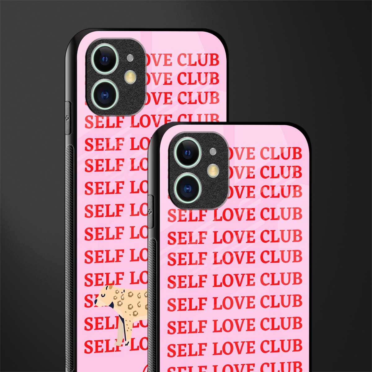 self love club glass case for iphone 11 image-2