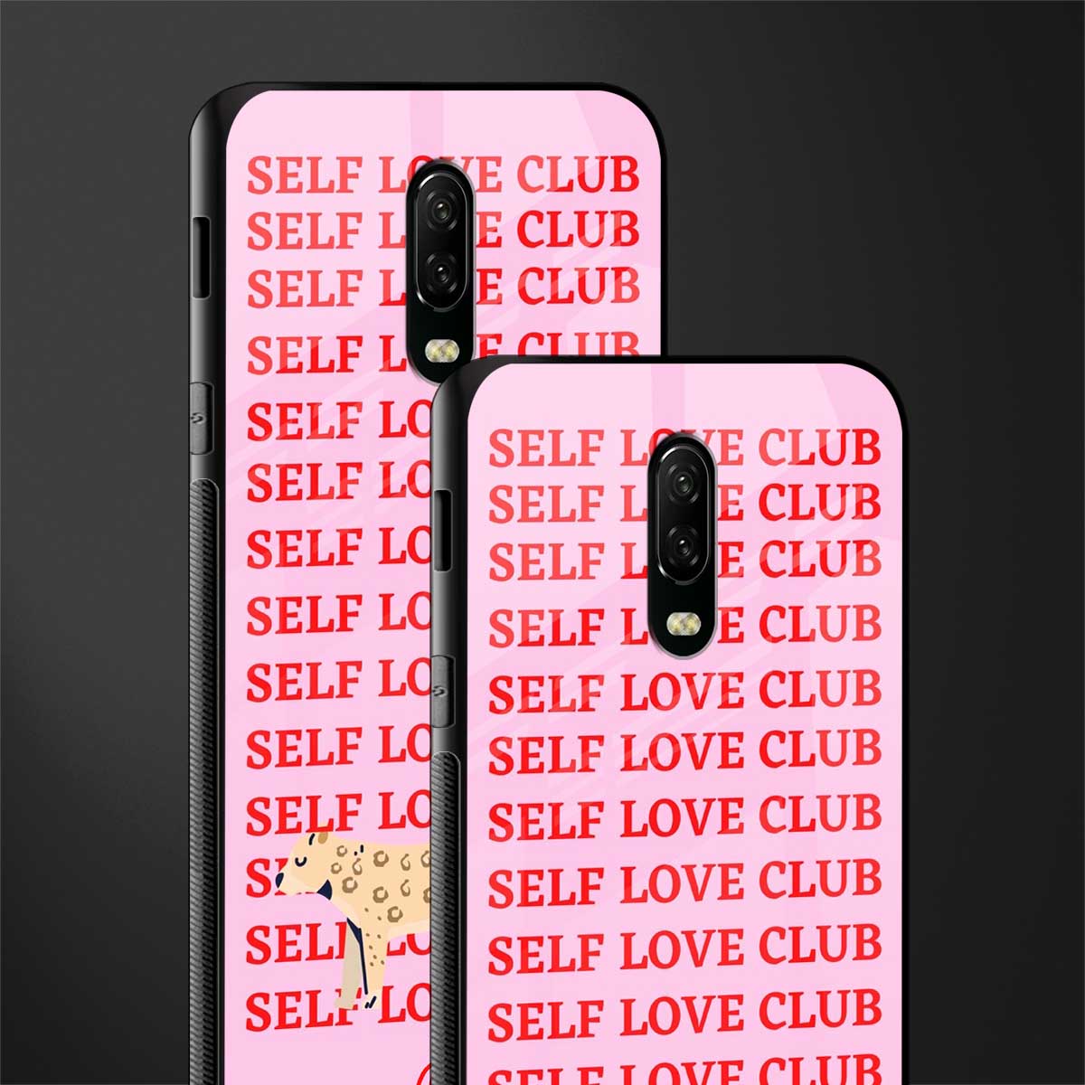 self love club glass case for oneplus 6t image-2