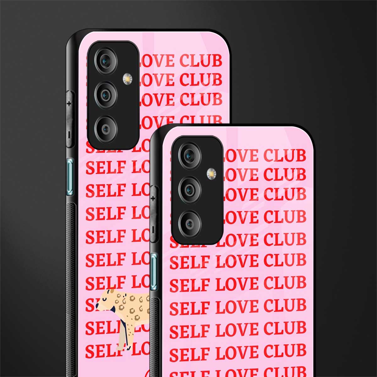 self love club back phone cover | glass case for samsung galaxy f23 5g