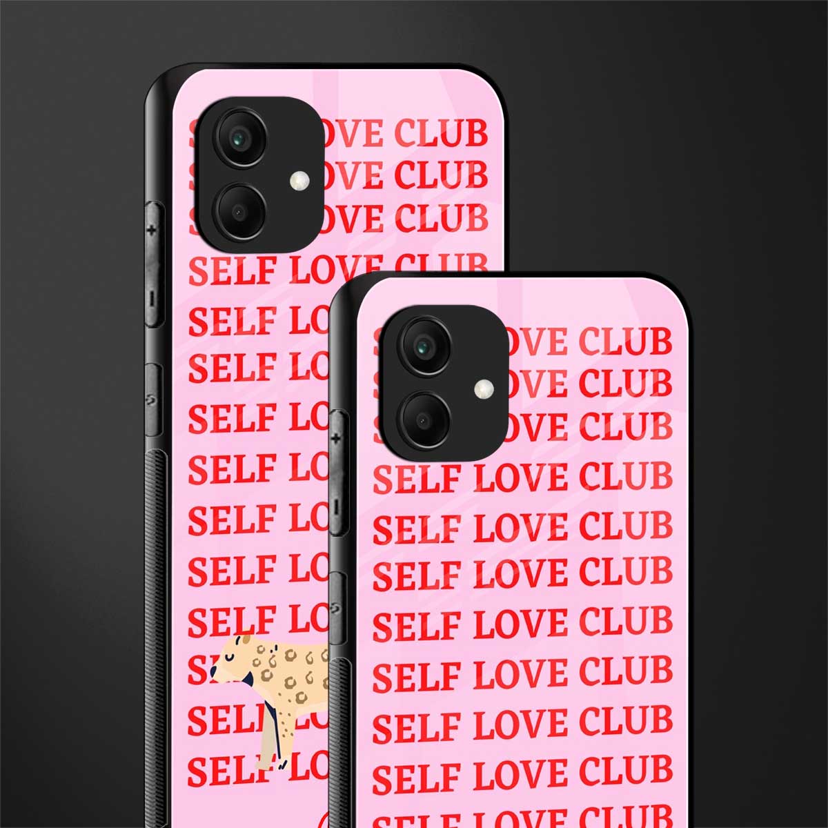 self love club back phone cover | glass case for samsung galaxy a04