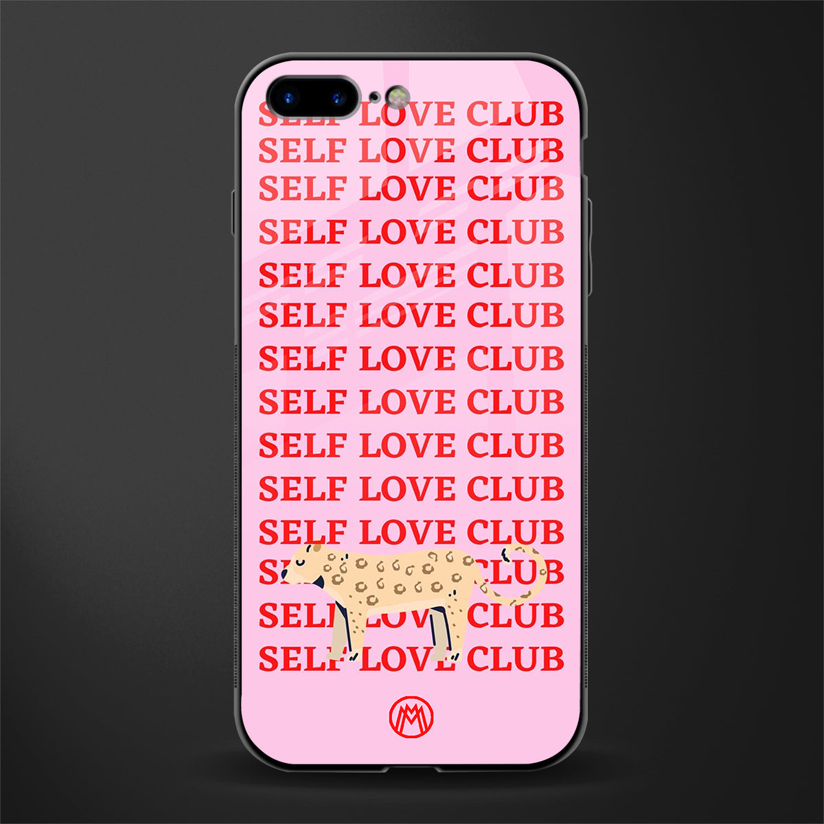 self love club glass case for iphone 7 plus image