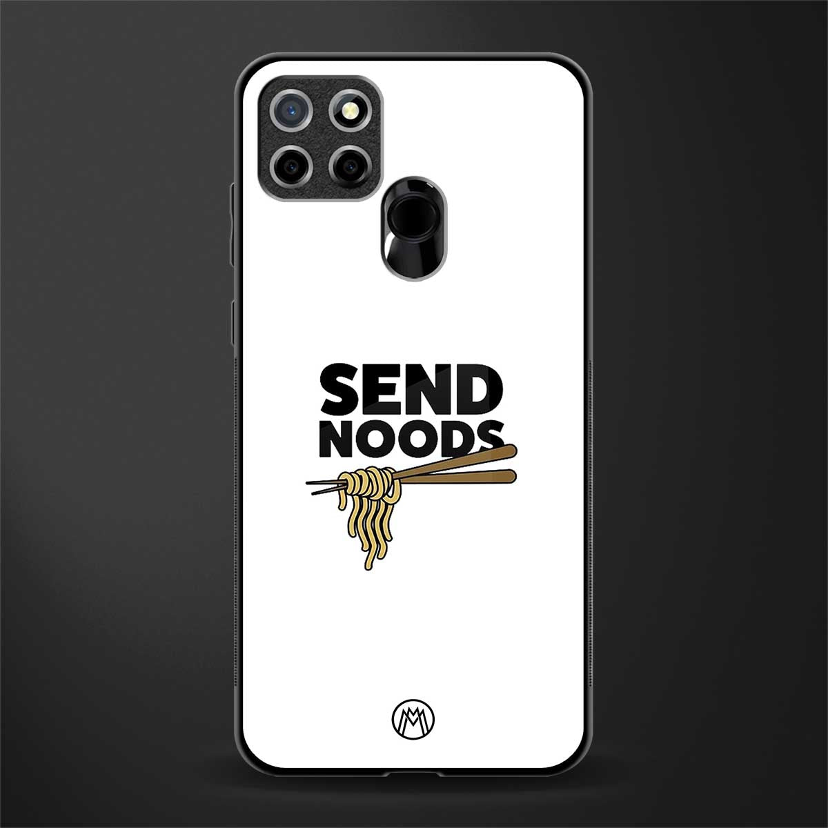 send noods glass case for realme narzo 30a image