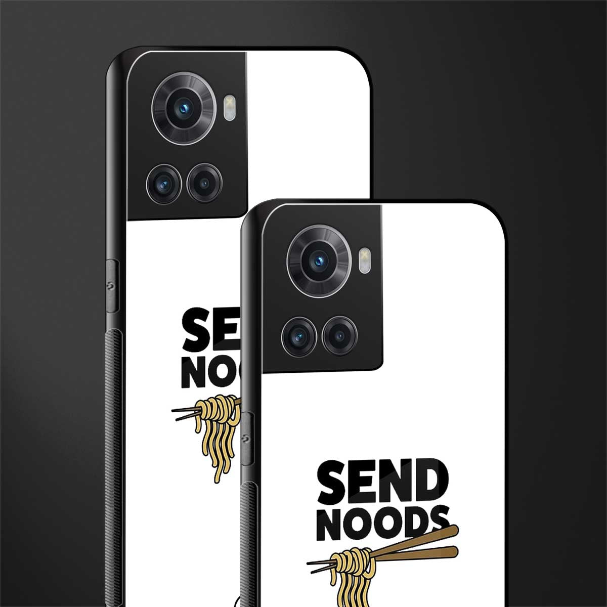 send noods back phone cover | glass case for oneplus 10r 5g