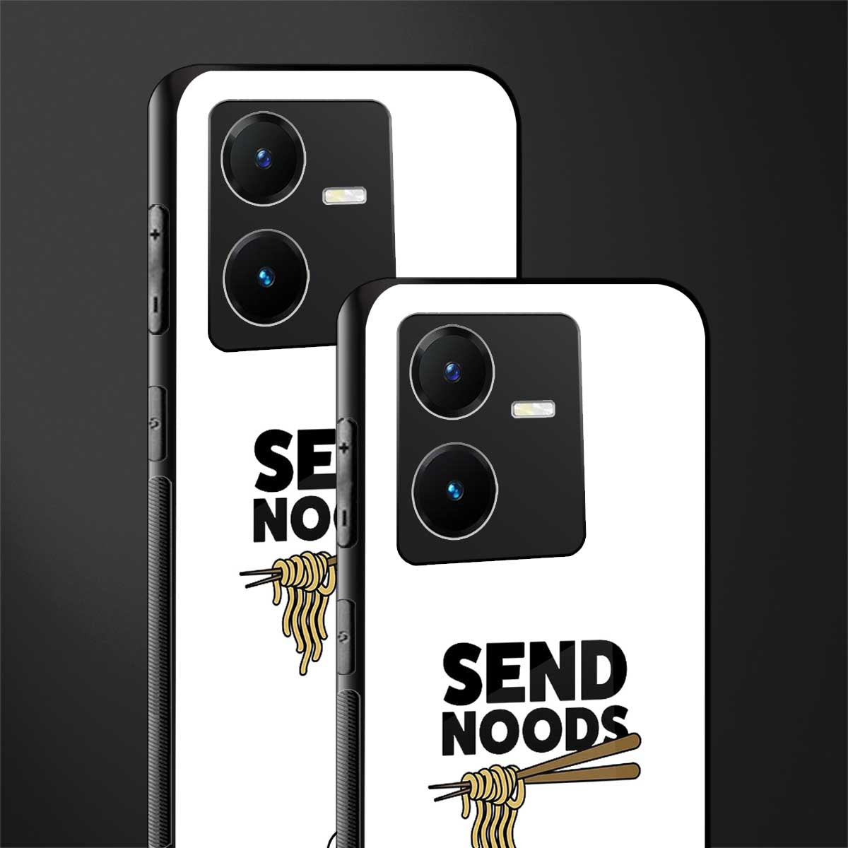 send noods back phone cover | glass case for vivo y22