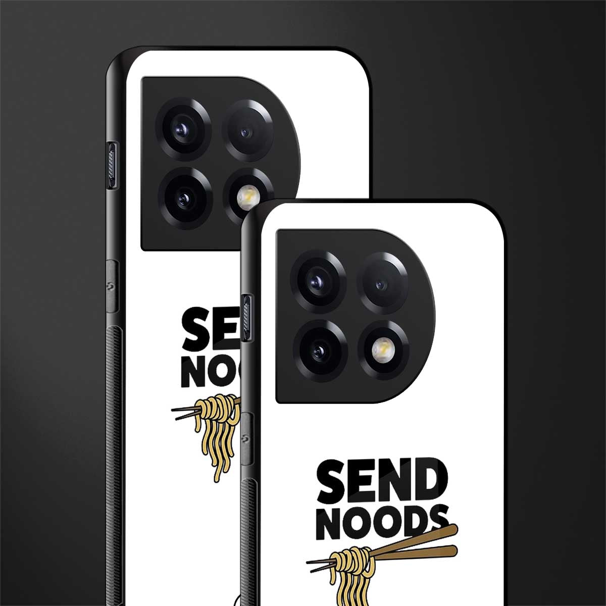 send noods back phone cover | glass case for oneplus 11