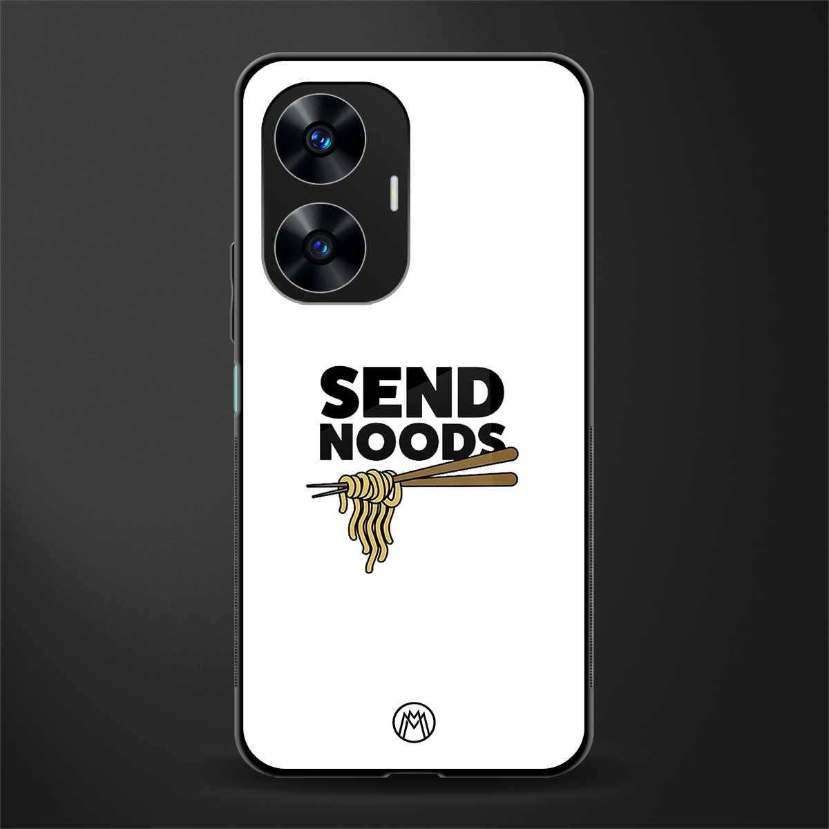 send noods back phone cover | glass case for realme c55