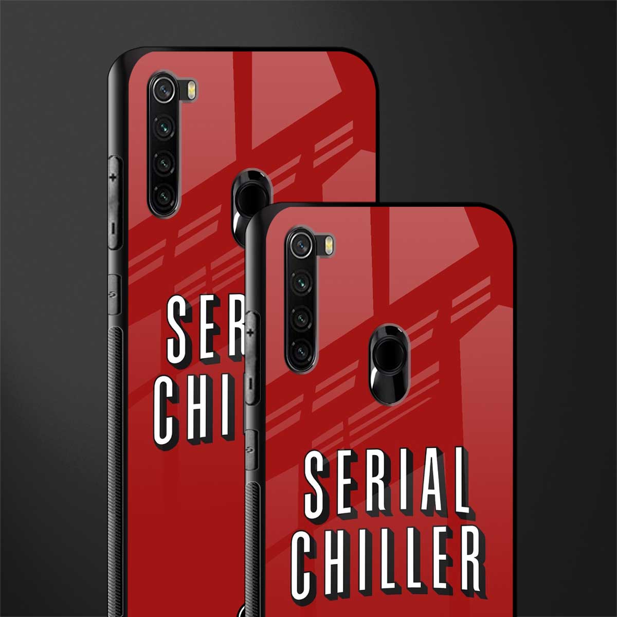 serial chiller netflix glass case for redmi note 8 image-2