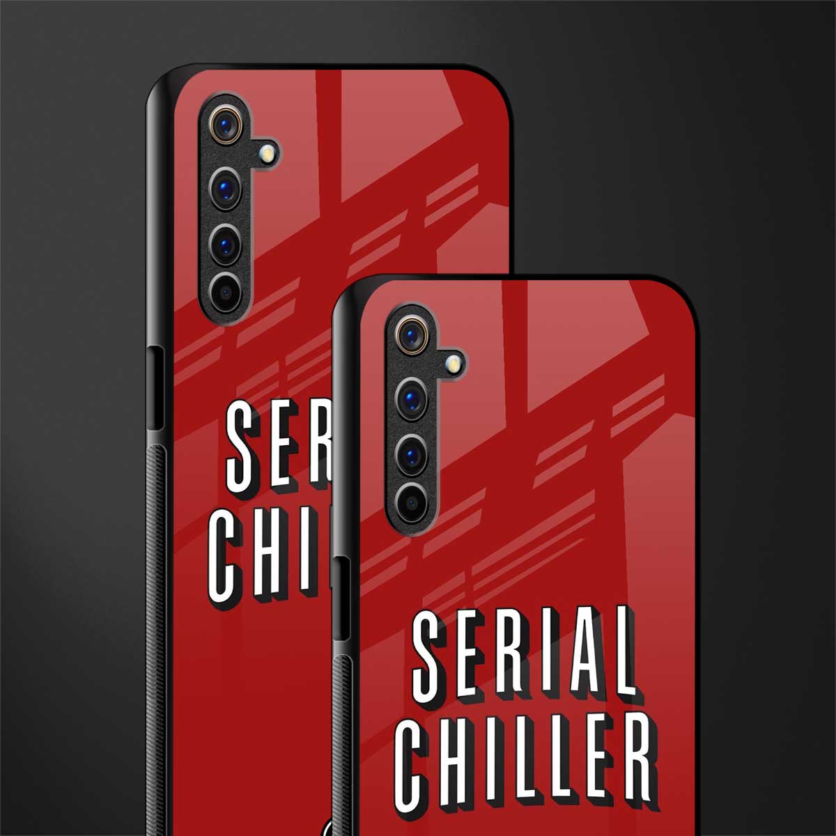 serial chiller netflix glass case for realme 6i image-2