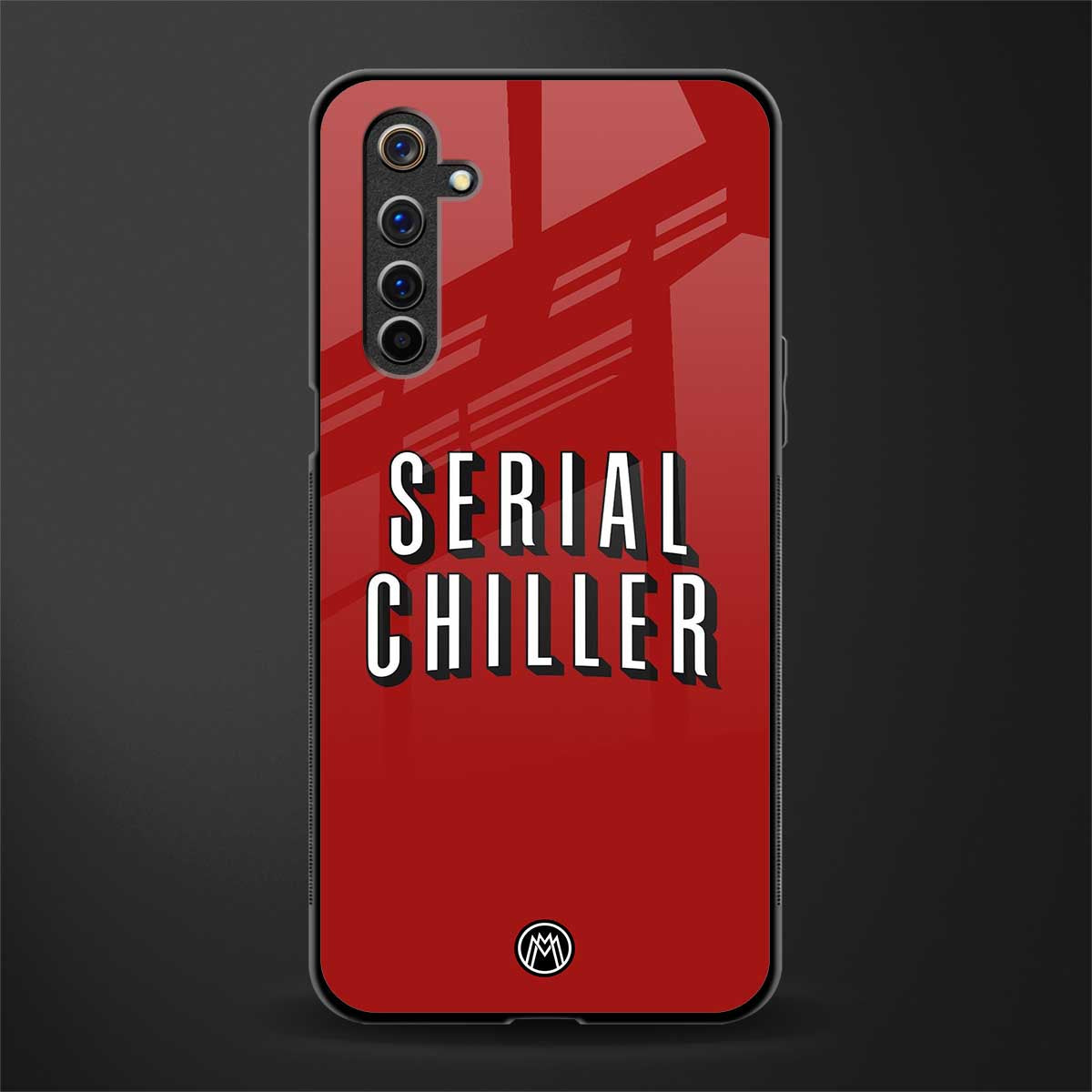 serial chiller netflix glass case for realme 6i image