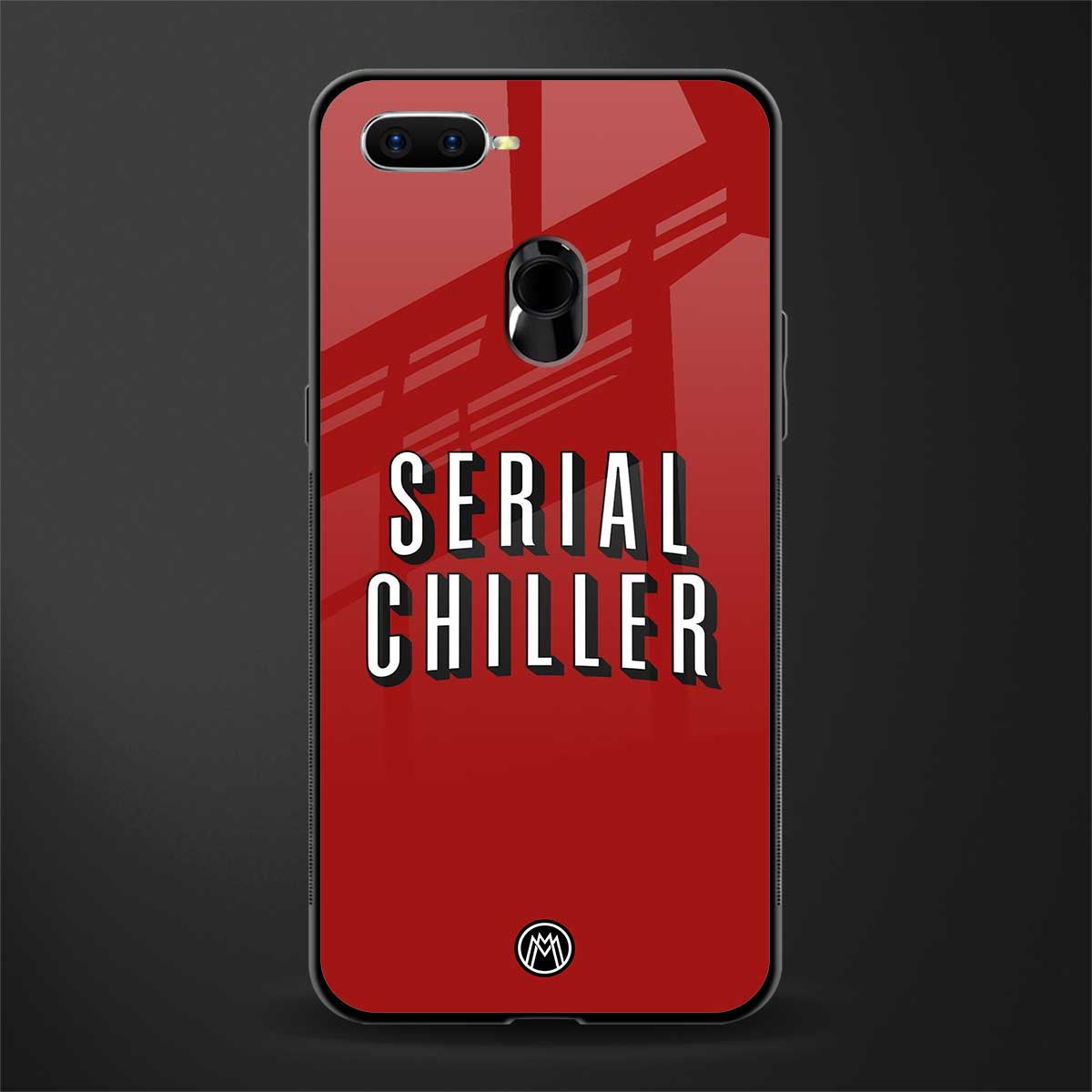 serial chiller netflix glass case for oppo a5s image