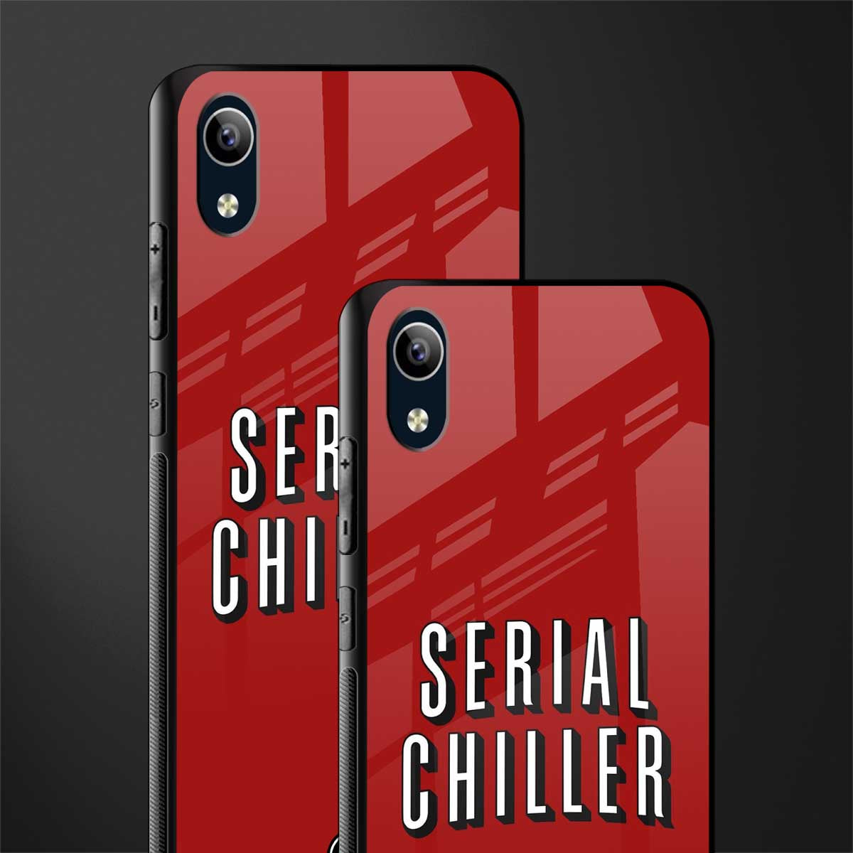 serial chiller netflix glass case for vivo y1s without fingerprint image-2