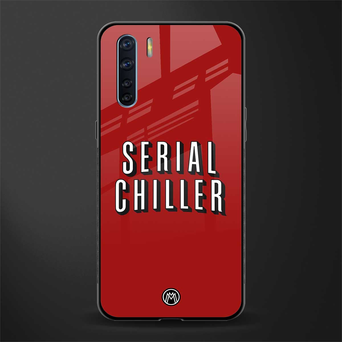 serial chiller netflix glass case for oppo f15 image
