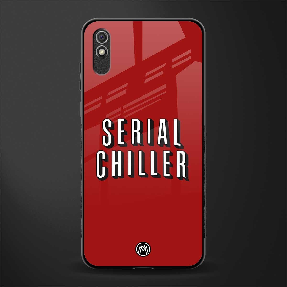 serial chiller netflix glass case for redmi 9a image